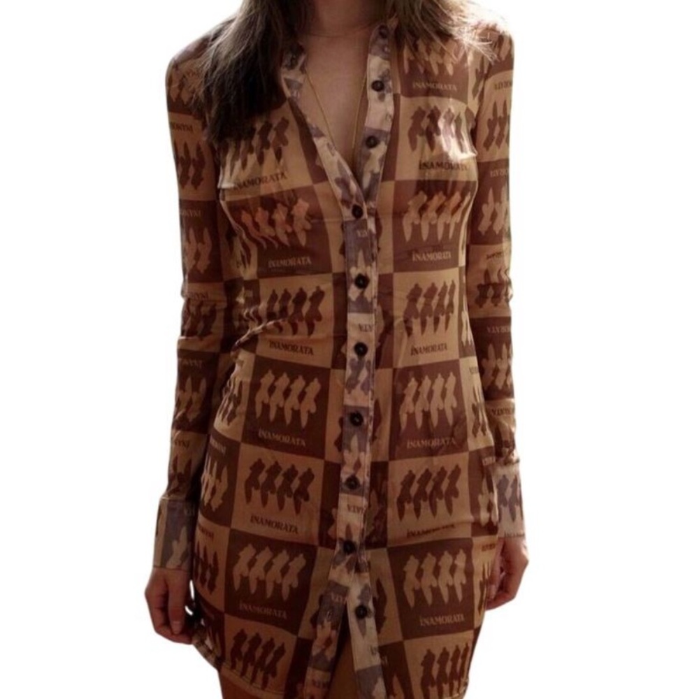 Inamorata brown riviera dress (S)